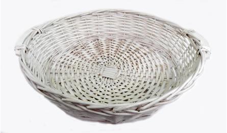 ΚΑΛΑΘΙ ΣΤΡΟΓΓΥΛΟ ΑΣΠΡΟ 55cm x 12cm 0519107