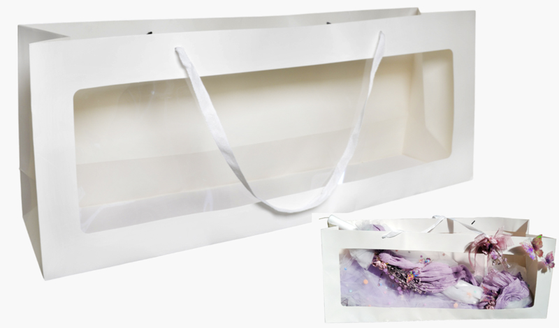 ΤΣΑΝΤΑ ΧΑΡΤΙΝΗ ΜΕ ΠΑΡΑΘΥΡΟ 85cm x 35cm x 20cm 0402011