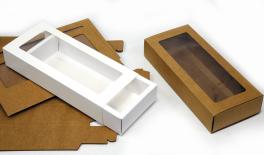 ΧΑΡΤΙΝΟ ΚΟΥΤΙ ΣΥΡΤΑΡΩΤΟ ΜΕ ΠΑΡΑΘΥΡΟ 27cm x 12cm x 5cm 0402157