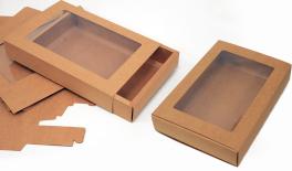 ΧΑΡΤΙΝΟ ΚΟΥΤΙ ΣΥΡΤΑΡΩΤΟ ΜΕ ΠΑΡΑΘΥΡΟ 18cm x 16cm x 4cm 0402158