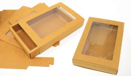 ΧΑΡΤΙΝΟ ΚΟΥΤΙ ΣΥΡΤΑΡΩΤΟ ΜΕ ΠΑΡΑΘΥΡΟ 30cm x 20cm x 5cm 0402160