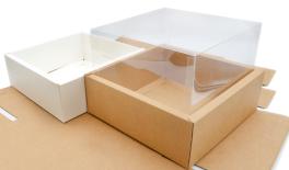 ΧΑΡΤΙΝΟ ΚΟΥΤΙ ME ΨΗΛΟ KAΠΑΚΙ ΖΕΛΑΤΙΝΑ 30cm x 30cm x 16cm 0402230