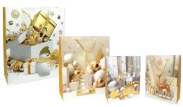 ΤΣΑΝΤΑ ΧΡΙΣΤΟΥΓΕΝΝΙΑΤΙΚΗ ΜΕ ΧΡΥΣΟΤΥΠΙΑ 26cm x 32cm x 10cm 0402315