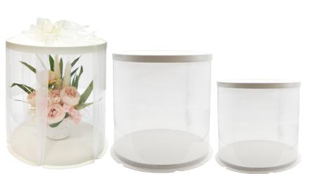 ΚΟΥΤΙ ΣΤΡΟΓΓΥΛΟ ΑΣΠΡΟ ΜΕ ΖΕΛΑΤΙΝΑ 25cm x 26cm 0402322