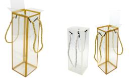 ΤΣΑΝΤΑΚΙ ΚΟΥΤΙ ΜΑΚΡΟΣΤΕΝΟ ΖΕΛΑΤΙΝΑ ΜΕ ΧΕΡΟΥΛΙΑ 7cm x 7cm x 21cm 0402328