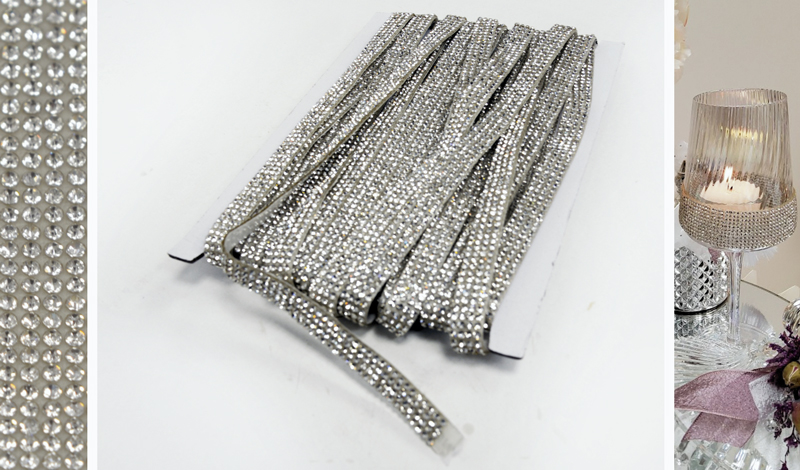 ΣΤΡΑΣ 2.5mm ΤΡΕΣΑ ΜΕ ΑΥΤΟΚΟΛΛΗΤΟ 1cm x 10m με 4 ΣΕΙΡΕΣ 0501116