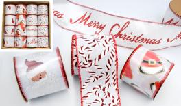 ΧΡΙΣΤΟΥΓΕΝΝΙΑΤΙΚΗ ΚΟΡΔΕΛΑ ΥΦΑΣΜΑΤΙΝΗ ΜΕ ΓΚΛΙΤΕΡ 05012384