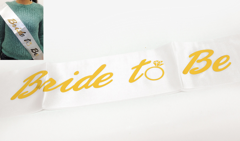 ΚΟΡΔΕΛΑ ΣΑΤΕΝ Bride to be 160cm x 9.5cm 0501306