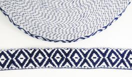 ΚΟΡΔΕΛΑ ΥΦΑΝΤΗ ΑΣΠΡΗ BOHO 2.5cm x 20Y Νο11 0501319