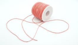 ΚΟΡΔΟΝΙ ΣΤΡΙΦΤΟ ΚΟΚΚΙΝΟ/ΛΕΥΚΟ 1.2mm x 100m 0501376