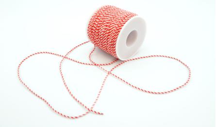 ΚΟΡΔΟΝΙ ΣΤΡΙΦΤΟ ΚΟΚΚΙΝΟ/ΛΕΥΚΟ 1.2mm x 100m 0501376