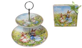 LC026/235 9inch+6inch easter doubel layer plate plate:15CM/23CM 12set/ctn 0502723