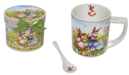 LC009S/ 235 easter cup and spoon size:7.5*9cm 280ml 36set/ctn 0502726