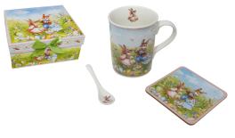 LC005DS/235 easter cup and spoon and base Size:7.5*10.5cm 300ml 24set/ctn 0502727