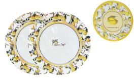 ΠΙΑΤΟ 25.5cm ΛΕΜΟΝΙΑ ΣΕΤ/2 ΑΠΟ ΠΟΡΣΕΛΑΝΗ ΜΕ ΚΟΥΤΙ ΔΩΡΟΥ 0502730