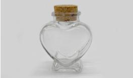 ΒΑΖΑΚΙ ΚΑΡΔΙΑ ΜΙΚΡΟ ΜΕ ΦΕΛΛΟ 6cm x 7.5cm 0503100