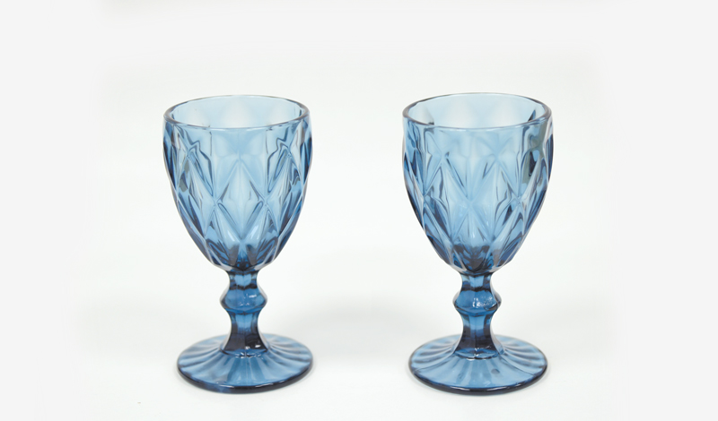 ΚΟΛΩΝΑΤΟ ΠΟΤΗΡΙ ΒΙΝΤΑΖ ΑΝΑΓΛΥΦΟ ΜΠΛΕ 17cm x 9cm 11QM1547 0503199