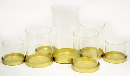 FH-220503 metal candle holder size:40.5*18.5*17cm 0503293