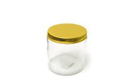 ΒΑΖΟ 500ml ΜΕ ΧΡΥΣΟ ΒΙΔΩΤΟ ΚΑΠΑΚΙ 10cm x 9cm 0503309