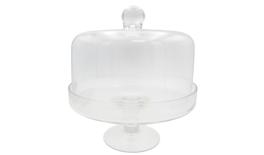 ΓΥΑΛΙΝΗ ΤΟΥΡΤΙΕΡΑ ΜΕ ΚΑΠΑΚΙ 24cm 0503449