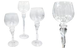 ΓΥΑΛΙΝΟ ΚΗΡΟΠΗΓΙΟ ΜΕ ΣΤΡΙΦΤΟ ΠΟΔΙ 30cm 0503463