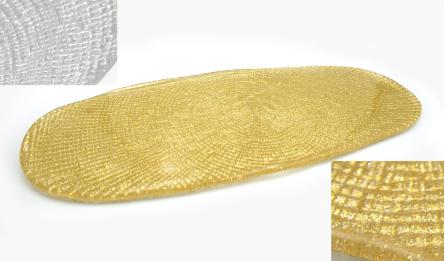 ΓΥΑΛΙΝΗ ΠΙΑΤΕΛΑ ΟΒΑΛ 41.5cm x 17cm 0511504