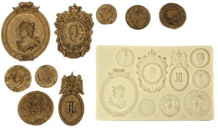 ΚΑΛΟΥΠΙ ΣΙΛΙΚΟΝΗΣ ΒΙΝΤΑΖ ΚΟΡΝΙΖΕΣ 19.5cm x 12cm 0515233