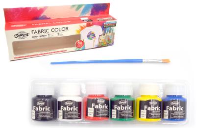 ΣΕΤ 6 ΧΡΩΜΑΤΩΝ ΓΙΑ ΥΦΑΣΜΑΤΑ 25ml 0515234