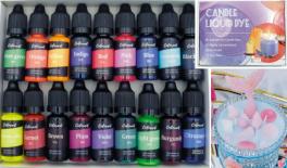 Liquid dye 18 colors per box 0515346