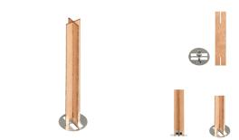 ΦΥΤΙΛΙ ΚΕΡΙΟΥ ΣΤΑΥΡΟΣ ΑΠΟ ΞΥΛΟ ΜΕ ΜΕΤΑΛΛΙΚΗ ΒΑΣΗ 90mm 0515462