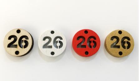 ΞΥΛΙΝΟ ΚΡΕΜΑΣΤΟ 26 ΣΤΡΟΓΓΥΛΟ 2cm 0518035