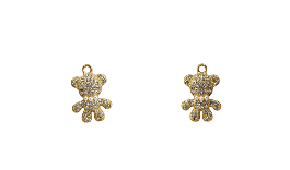 ΜΕΤΑΛΛΙΚΟ ΑΡΚΟΥΔΑΚΙ ΜΕ ΣΤΡΑΣΑΚΙΑ 16mm x 23mm ΚΑΙ ΠΕΡΛΕΣ 0518072
