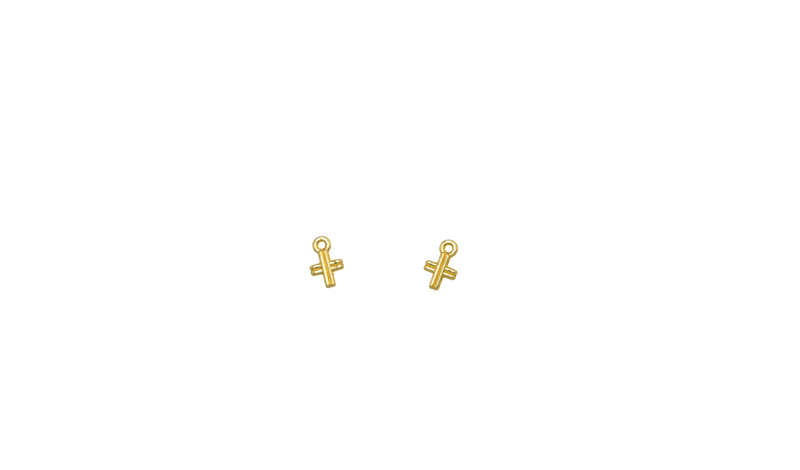 ΜΕΤΑΛΛΙΚΟΣ ΣΤΑΥΡΟΣ 0.7cm x 1.1cm 0518083
