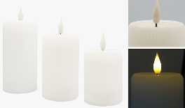 ΚΕΡΙ LED ΑΝΑΓΛΥΦΟ ΡΙΓΕΣ 18cm ΚΙΝΟΥΜΕΝΗ ΦΛΟΓΑ 0519002