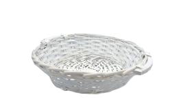 ΚΑΛΑΘΙ ΣΤΡΟΓΓΥΛΟ ΑΣΠΡΟ 45cm x 11cm 0519101