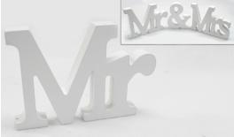ΞΥΛΙΝΟ Mr & Mrs, ΓΡΑΜΜΑΤΑ MR 15cm x 11cm 0519285