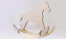 ΞΥΛΙΝΟ ΑΛΟΓΑΚΙ ΚΑΡΟΥΖΕΛ ΓΙΓΑΣ 3D 24cm x 29cm 0519346