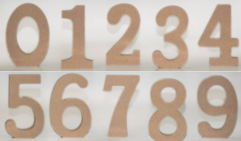 ΝΟΥΜΕΡΑ MDF 11cm 0519553