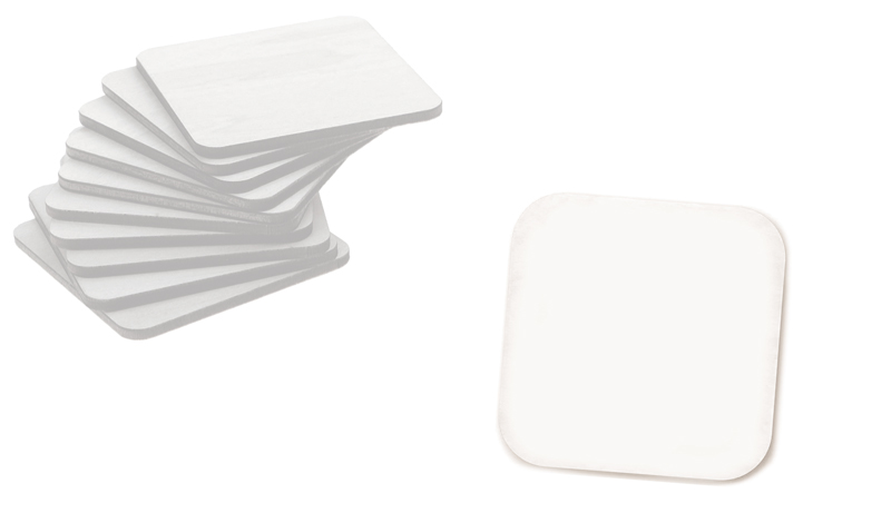 white 8*8cm round corner square wood pcs thickness:5mm 0519740