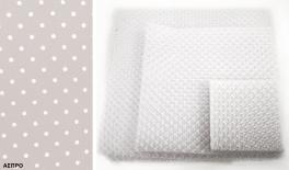 ΤΟΥΛΙ ΜΕ ΛΕΥΚΟ ΠΟΥΑ 18cm x 18cm 0527333