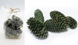 ΚΟΥΚΟΥΝΑΡΙΑ ΠΡΑΣΙΝΑ ΜΕ ΧΡΥΣΟ ΓΚΛΙΤΕΡ 0530155