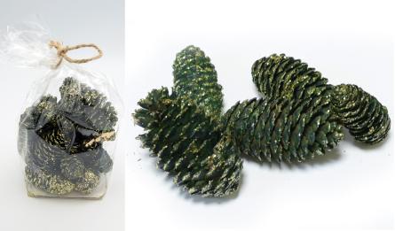 ΚΟΥΚΟΥΝΑΡΙΑ ΠΡΑΣΙΝΑ ΜΕ ΧΡΥΣΟ ΓΚΛΙΤΕΡ 0530155