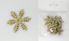 ΧΙΟΝΟΝΙΦΑΔΑ ΜΕ ΓΚΛΙΤΕΡ 3cm ΣΕΤ/12 HMD-186673 0531075
