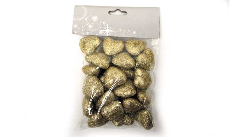ΚΑΡΔΙΕΣ FOAM ΜΕΓΑΛΕΣ ΜΕ ΓΚΛΙΤΕΡ 3cm ΣΕΤ/30 HHC-88330 0531098