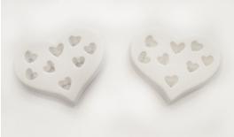 ΓΥΨΙΝΗ ΚΑΡΔΙΑ ΜΕ ΚΑΡΔΟΥΛΕΣ 6cm x 5cm 0532003