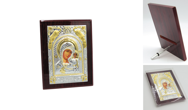 ΕΠΙΤΡΑΠΕΖΙΑ EIKONA ΞΥΛΙΝΗ ΠΑΝΑΓΙΑΣ 9cm x 12cm 0620038