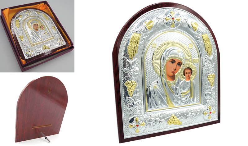 ΕΠΙΤΡΑΠΕΖΙΑ EIKONA ΞΥΛΙΝΗ ΠΑΝΑΓΙΑΣ 20cm x 26cm ΣΕ ΚΟΥΤΙ 0620040