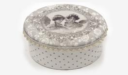 ΞΥΛΙΝΟ ΚΟΥΤΙ ΟΒΑΛ ΒΑΜΒΑΚΕΡΟ ΑΓΓΕΛΟΣ 20cm x 15cm x 9.5cm 17-2040 0621139
