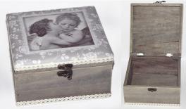 ΞΥΛΙΝΟ ΚΟΥΤΙ ΒΑΜΒΑΚΕΡΟ ΑΓΓΕΛΟΣ 18cm x 10cm 17-2050 0621141
