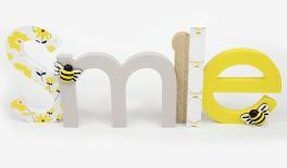 ΞΥΛΙΝΟ SMILE 36cm x 14cm BR-F87628-1 0621279